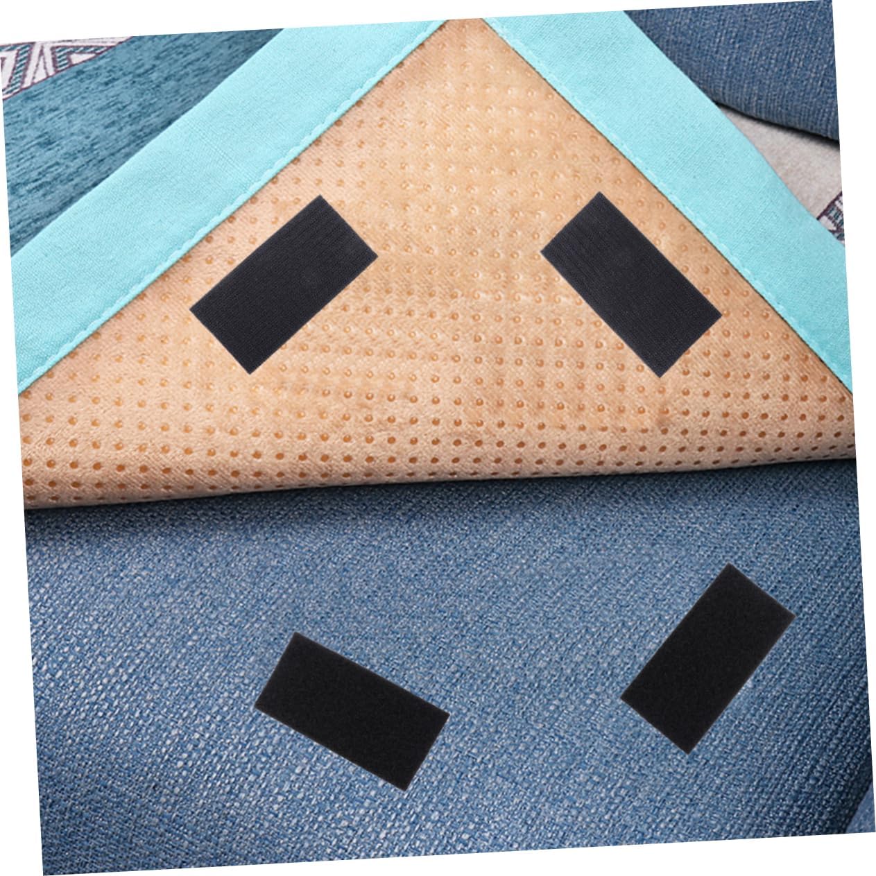 NUOBESTY 30pairs Heavy Duty Adhesive Squares Tape Square Hook and Loop Self-Adhesive Confession Strips