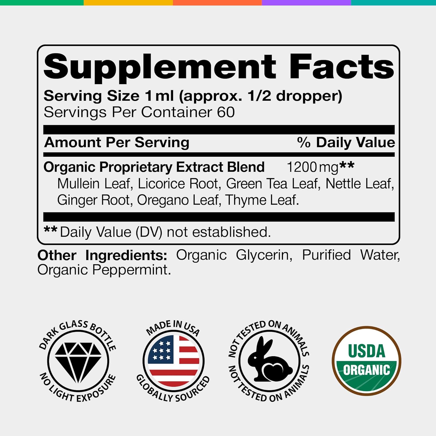 Mullein Drops for Lungs - USDA Organic Mullein Supplement - Made in USA - Lung Detox for Smokers, Bronchial Cleanse for Respiratory to Clear Lungs, Break Up Mucus*, 2 oz - Image 2