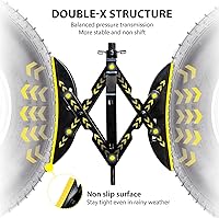 Vista 2 de SKYFISH Estabilizador de neumáticos de doble X Chock de estructura de acero, más estable con alfombrilla de goma antivibración para caravana