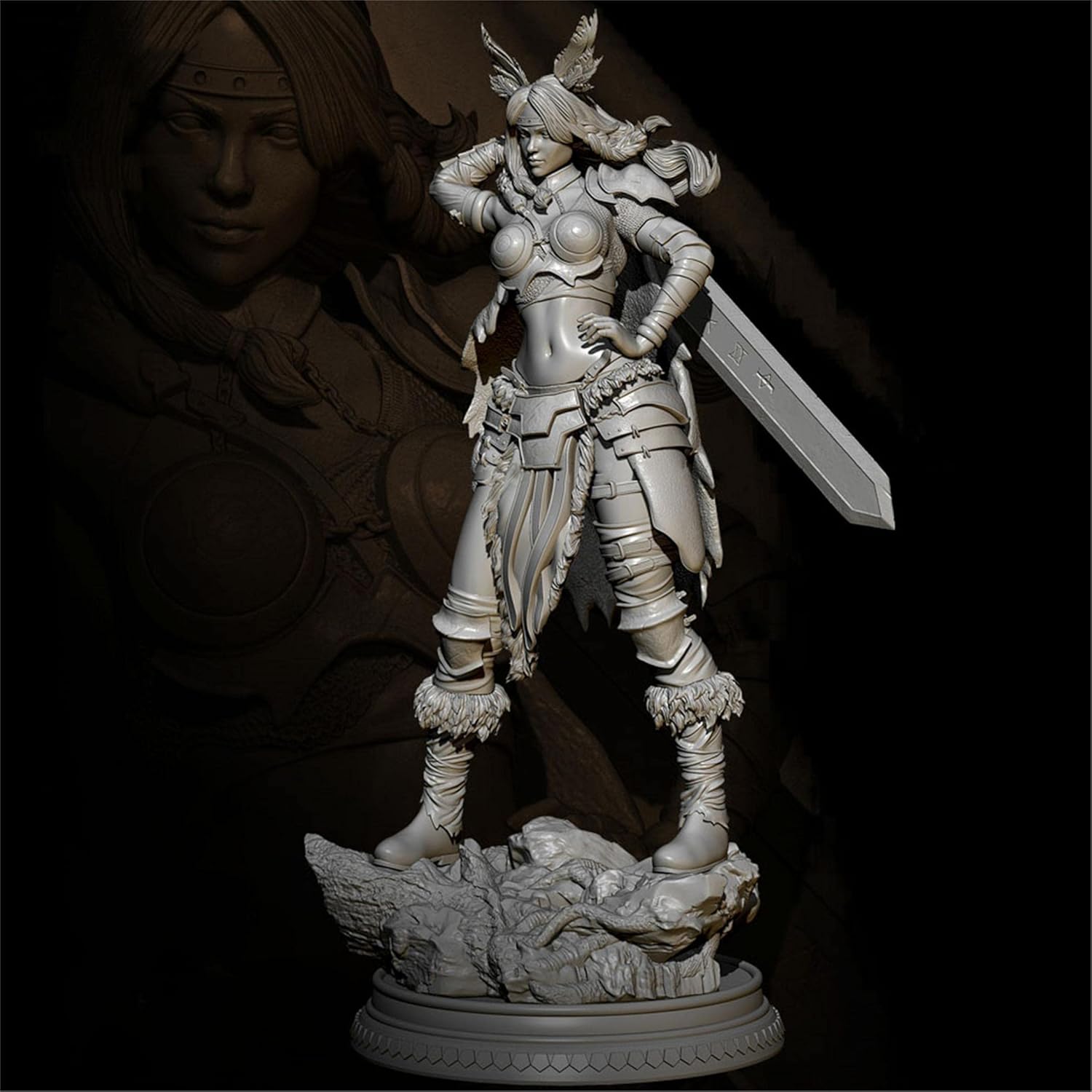 75mm 1/24 Ancient Fantasy Female 
