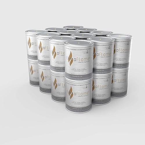 SunJel - Recipiente de combustible de gel Firespace sin humo, gel de citronela, paquete de 24