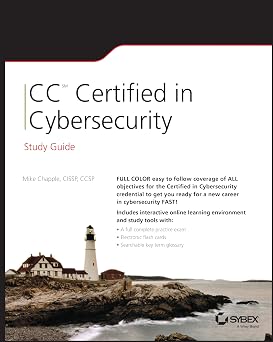 CC Certified in Cybersecurity Study Guide Sybex Study Guide