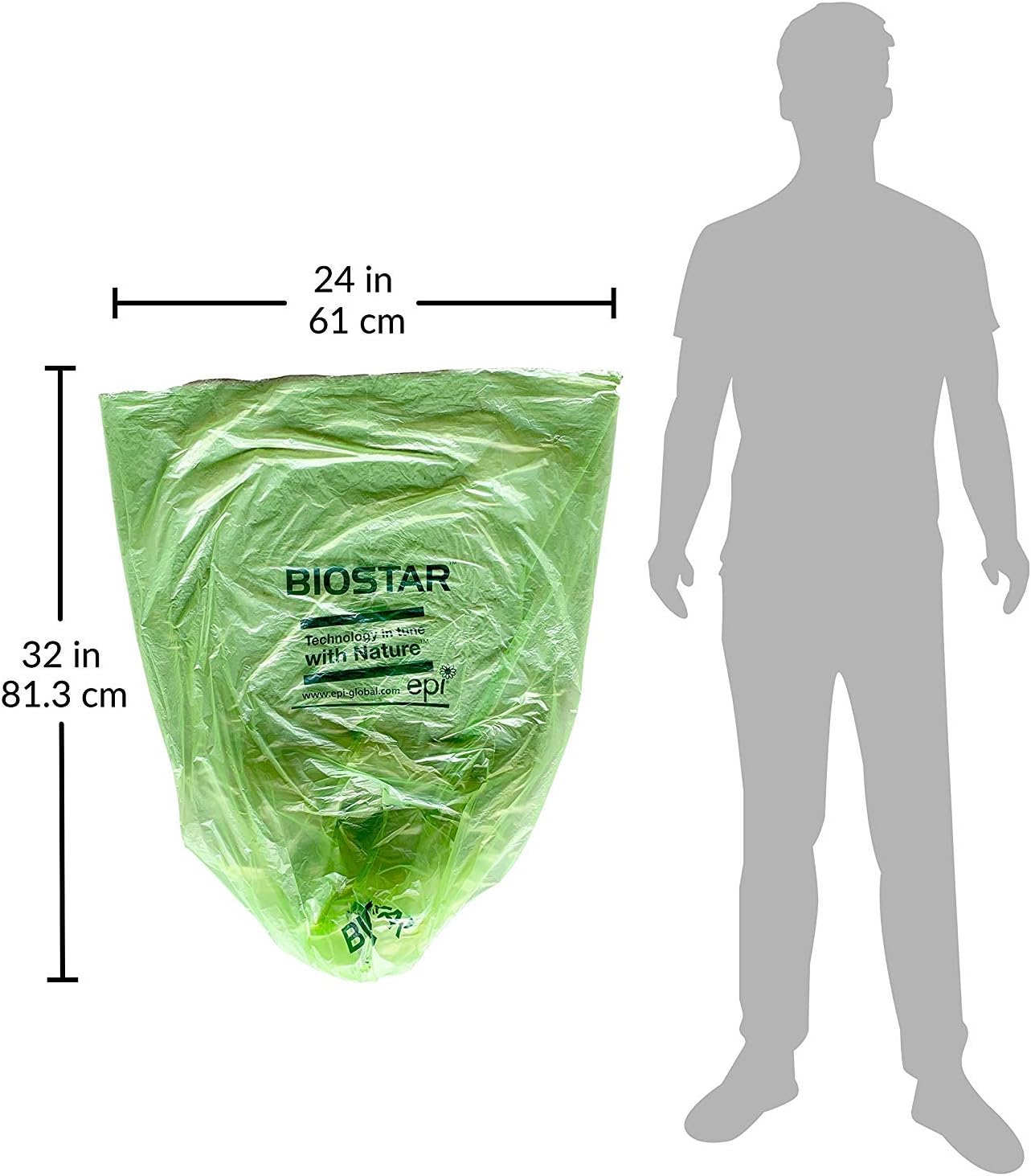 Reli. Biodegradable 13 Gallon Trash Bags | 800 Count Bulk | ASTM D6954 | Green | Eco-Friendly | Oxobiodegradable Under Certain Conditions (See Product Description)