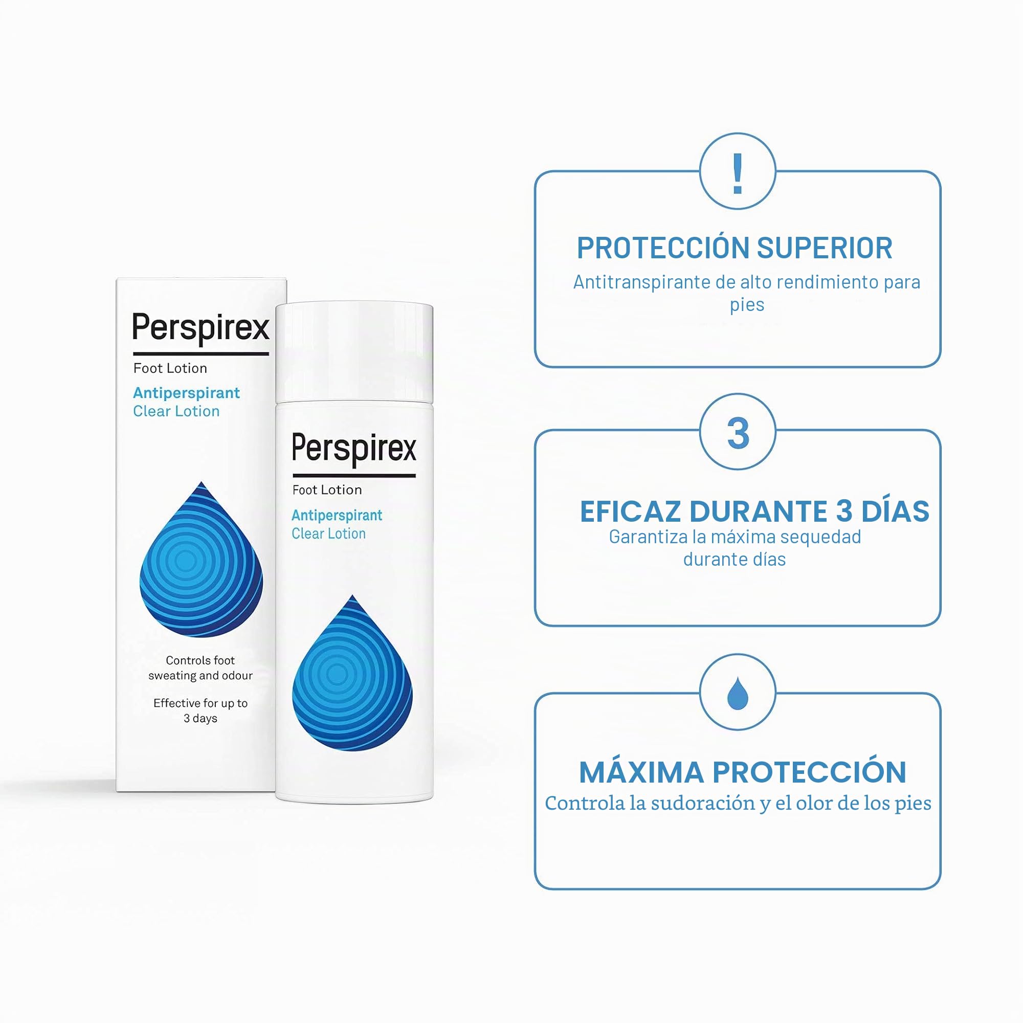 Perspirex - Loción para manos y pies de 100 ml