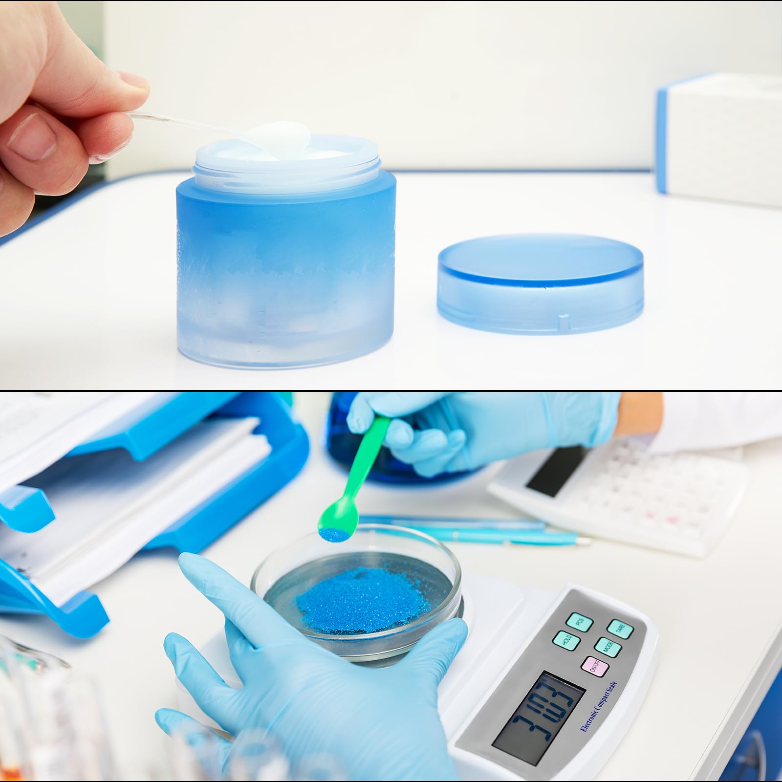 Uxcell 5-Pack Plastic Measuring Spoons - 15g/30ml Clear Powder Scoops