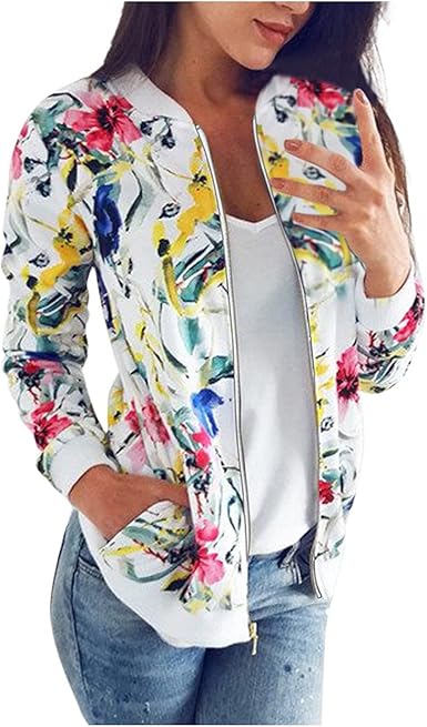 floral bomber jacket amazon