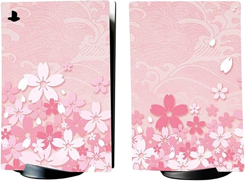 Miniatura 9 de PlayVital Cherry Blossoms Petals Full Set Skin Decal for ps5 Console Digital Edition, Sticker Vinyl Decal Cover for ps5 Controller & Charging