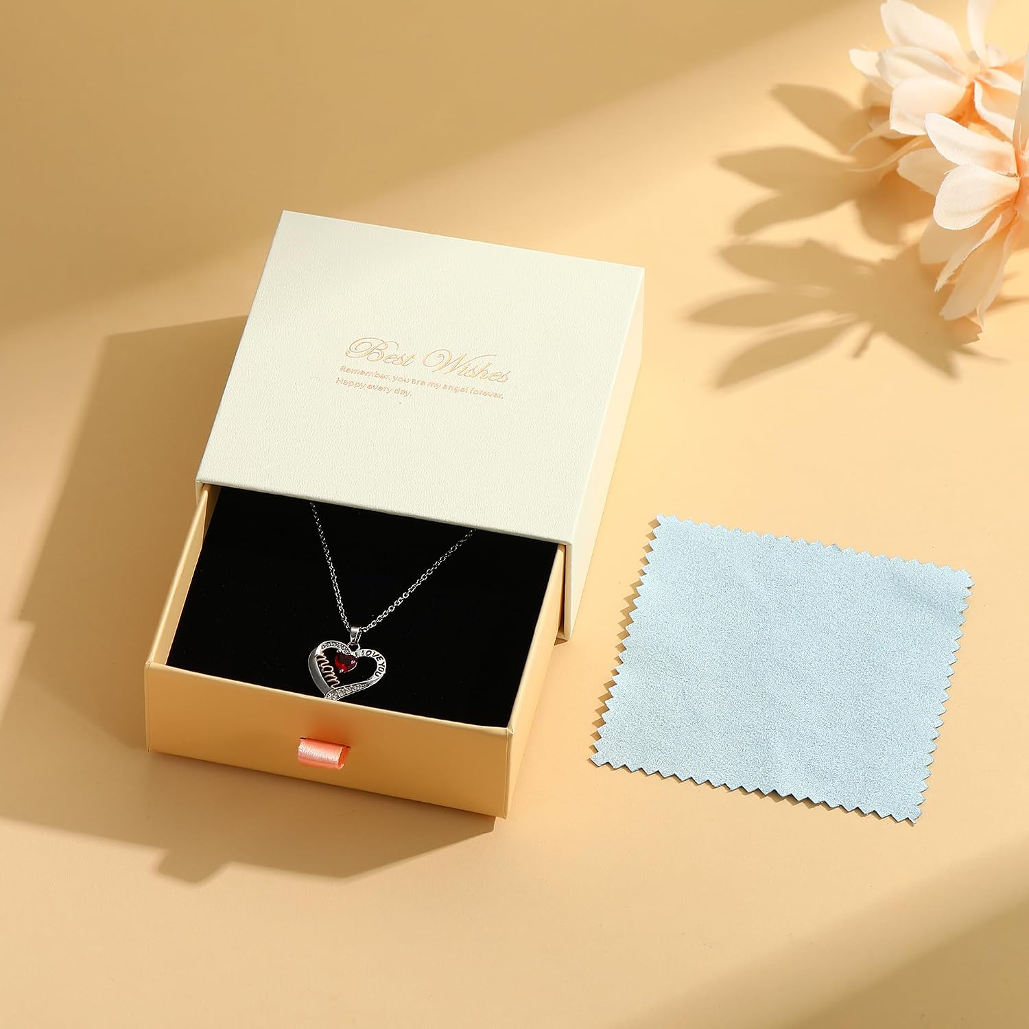 Mothers Day Gifts - 925 Sterling Silver Necklace for Women Exquisite Heart Pendant Mom Necklace Jewelry Birthday Gifts