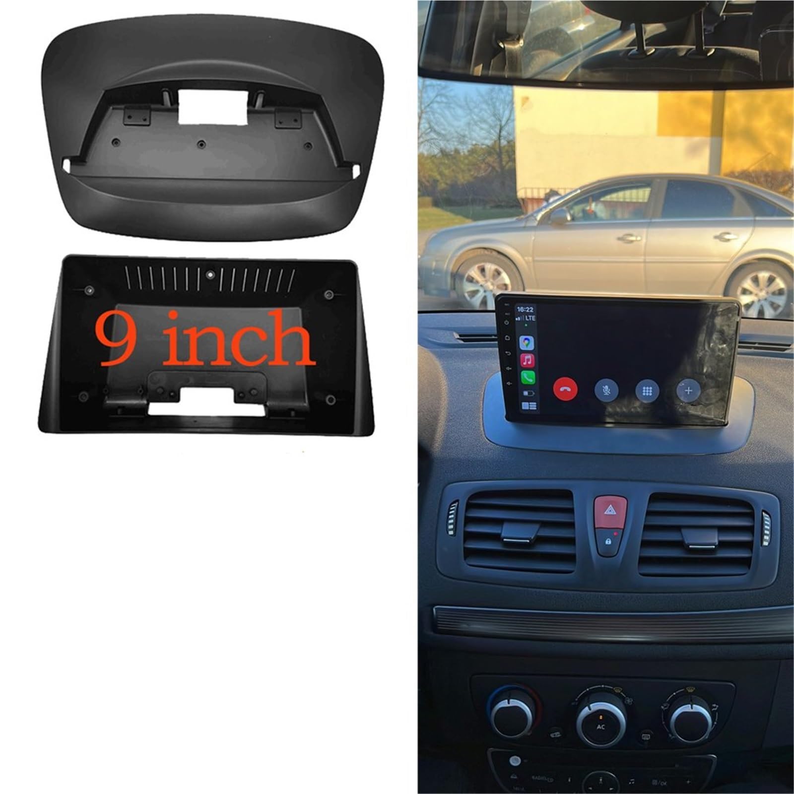 Marco Fascia del Coche Instalación Panel Embellecedor Radio