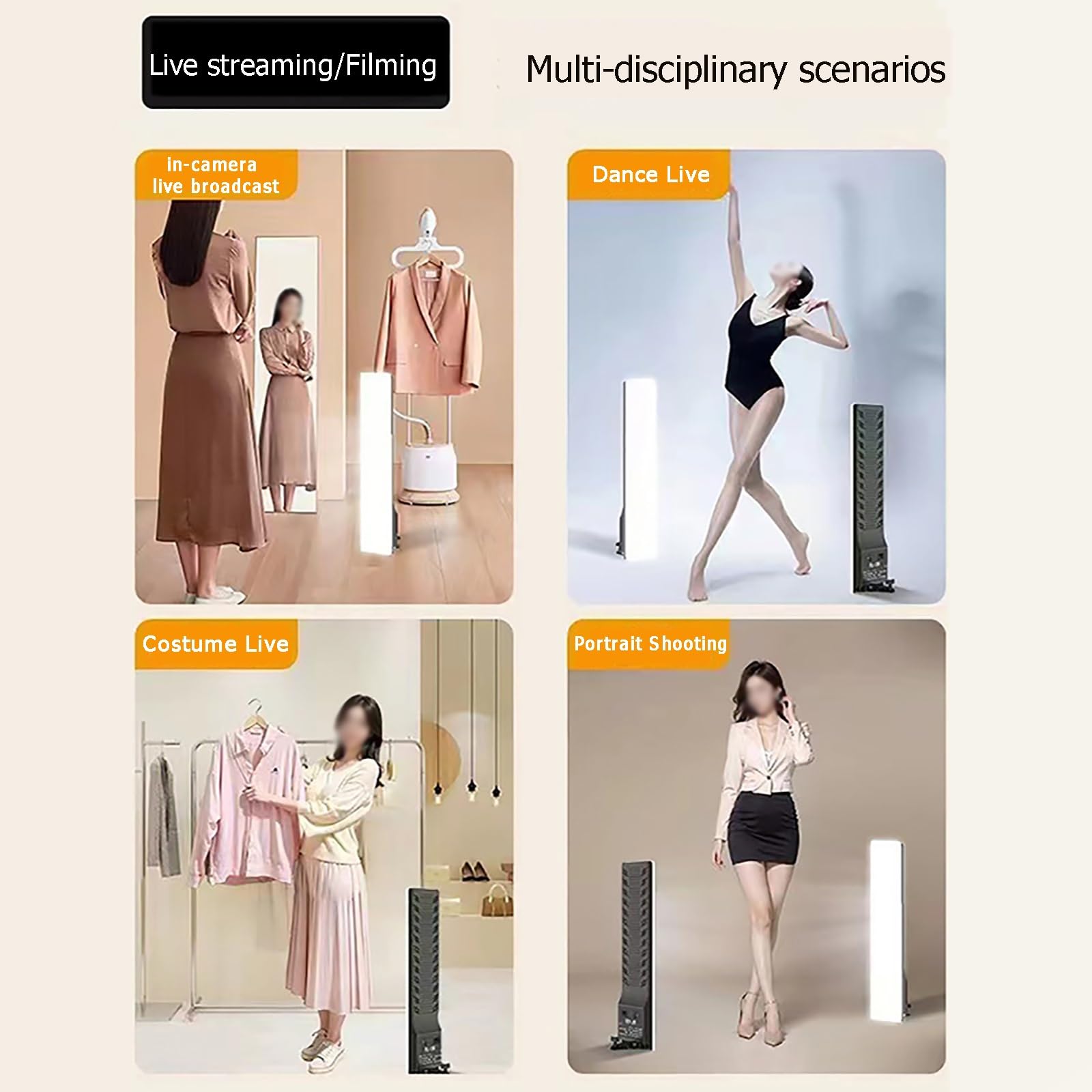 Luce di Riempimento A LED, Luce Fotografica A LED Dimmerabile 2500K-7500K, Kit di Luci per Studio Fotografico Regolabile con Supporto per Treppiede, per Riprese Video In Studio, Ritratto In Diretta St