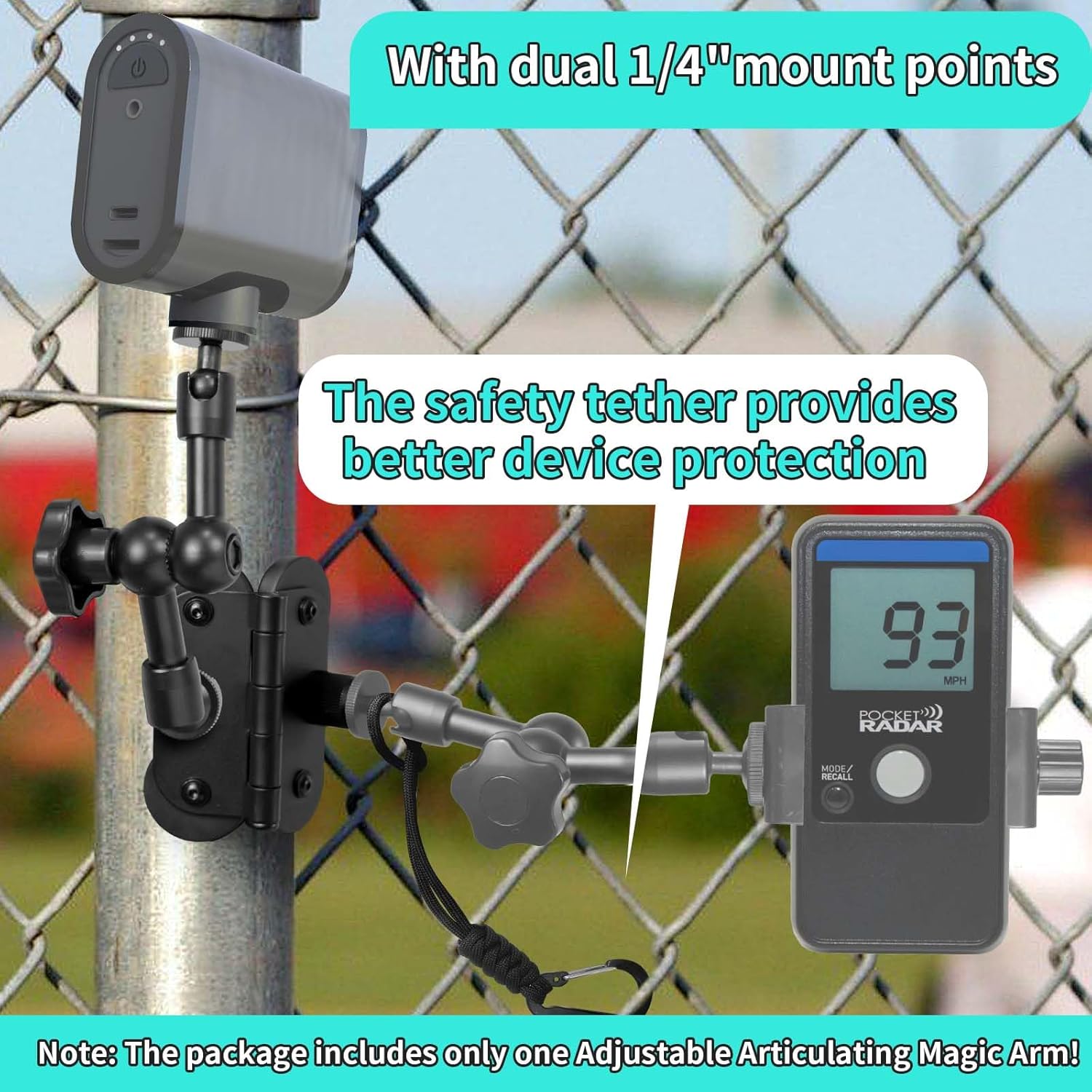 Didalo Magnetic Fence Mount For IPhone, Mevo Start,No Assembly - View #5