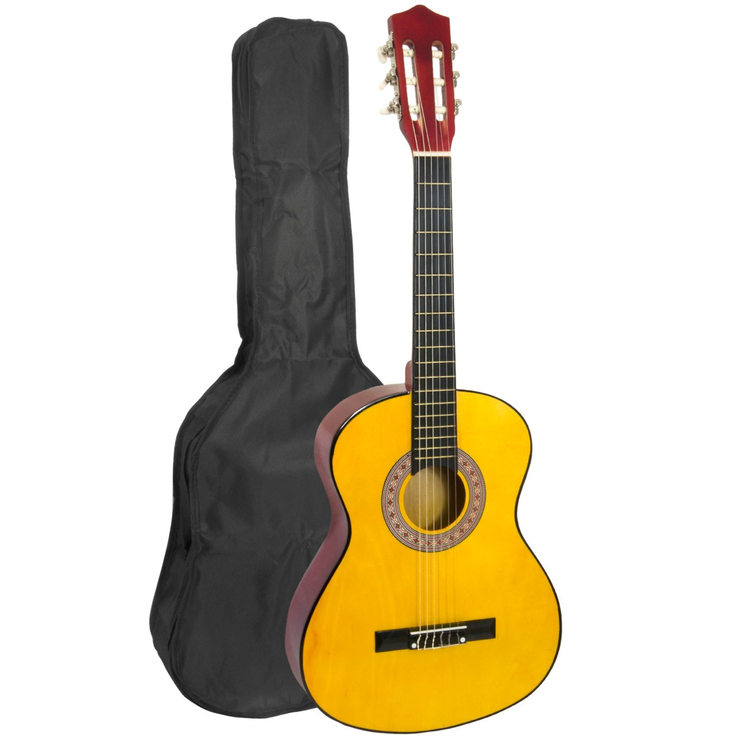 Mad About - Guitarra clásica | Incluye reposapiés y púas, tamaño 1/4 ideal para jóvenes estudiantes y primeros recorridos musicales.