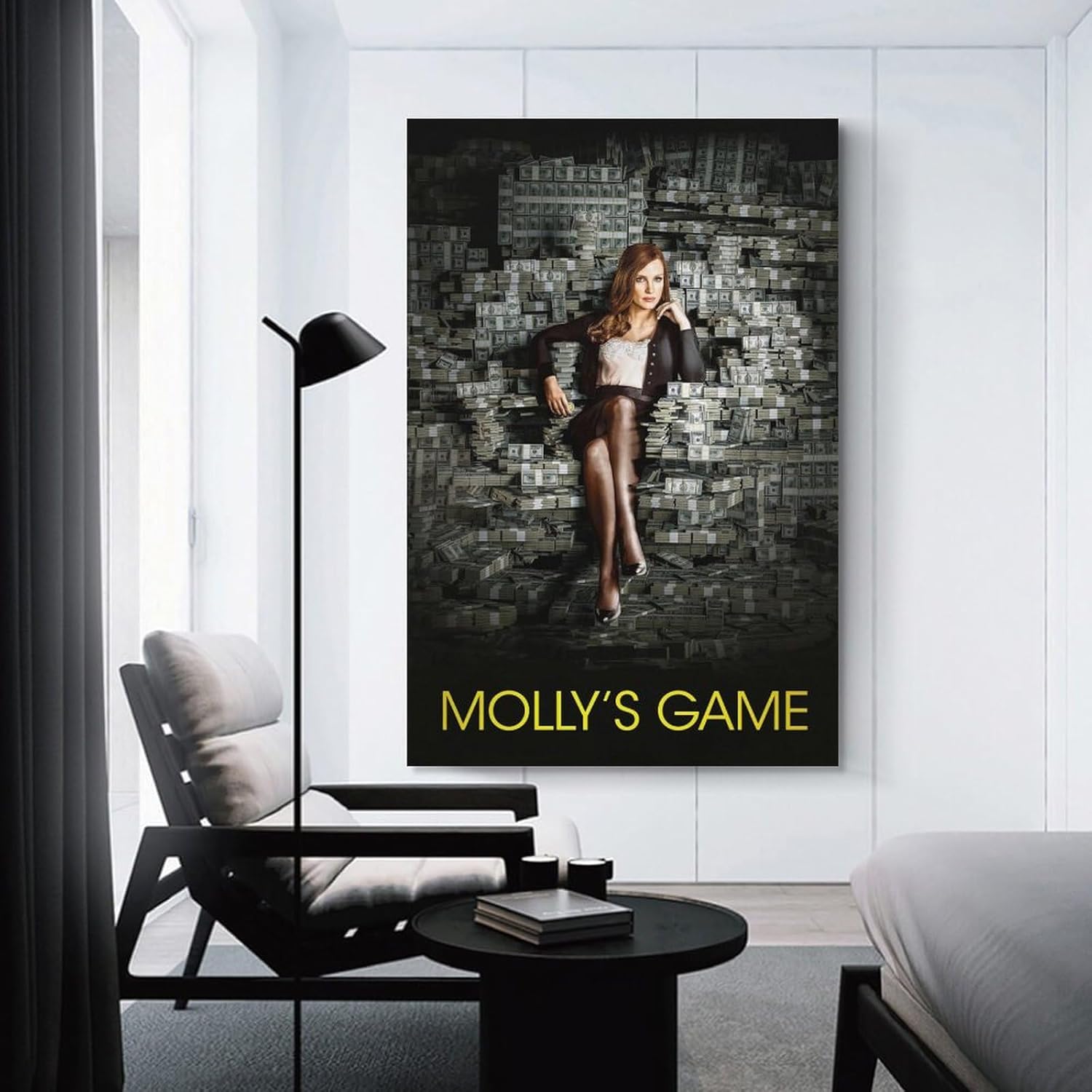 Wall Posters Molly's Game Movie Poster Canvas Art Poster And Wall Art Picture Print Modern Family Bedroom Decor Posters 20x30inch(50x75cm)