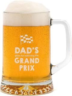 Personalised Formula 1 Beer Tankard - F1 Beer Glass - Formula 1 Gifts for Him Her - Custom Beer Glass - Birthday Gift for Men Women