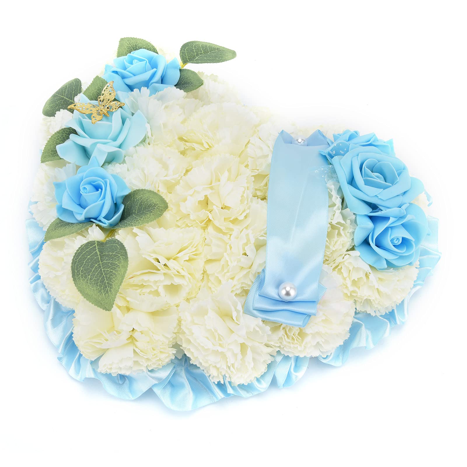 Couronne de mariage artificielle durable pour décoration murale