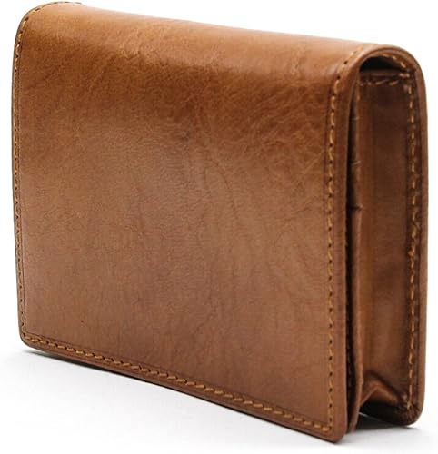 Vista 4 de Tony Perotti Cartera unisex de piel de vaca italiana con bolsillo frontal para tarjetas de crédito y negocios con ventana de identificación