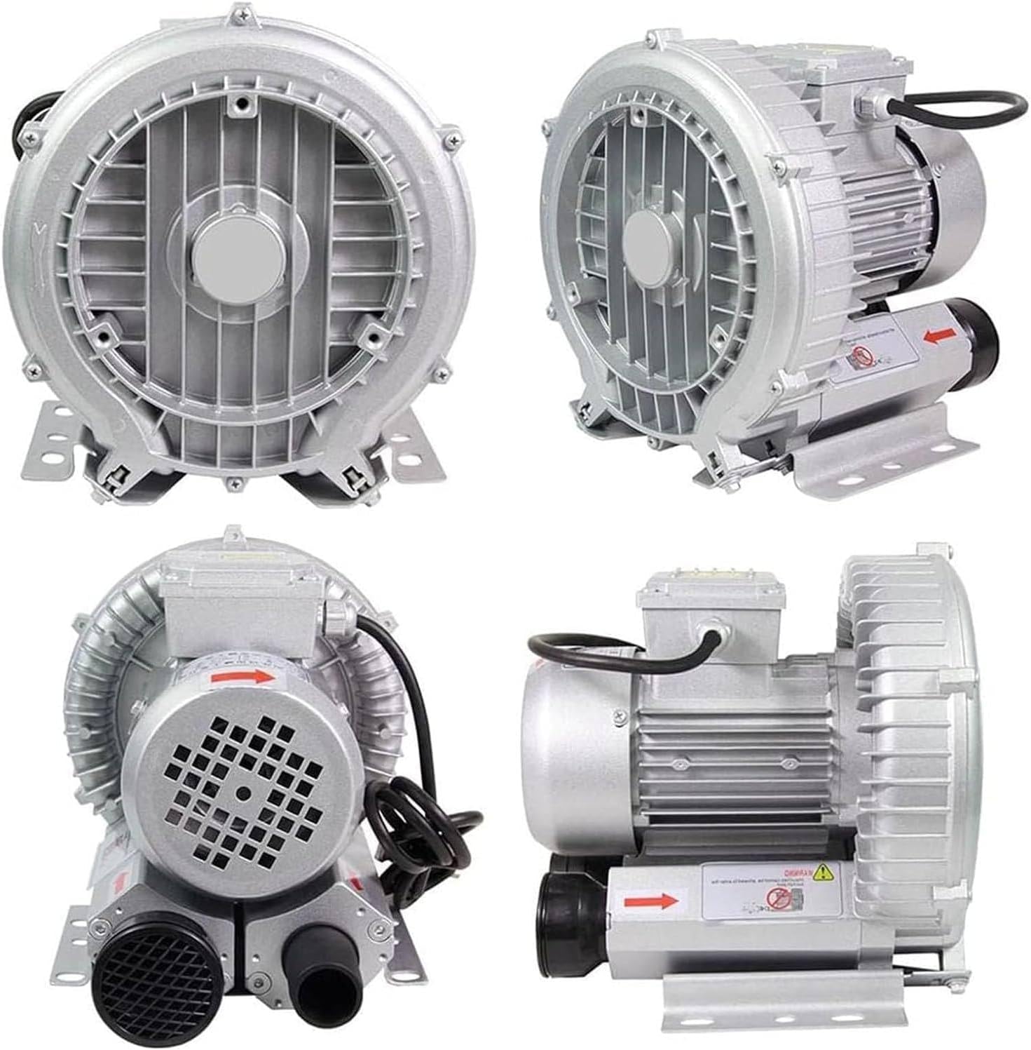 High-Pressure Regenerative Blower 120W-1100W for Sewage Aeration, Aquarium & Fish Pond - 110V/220V, 50Hz, Single Phase Vortex Ring Pump, 0.16HP to 1.48HP