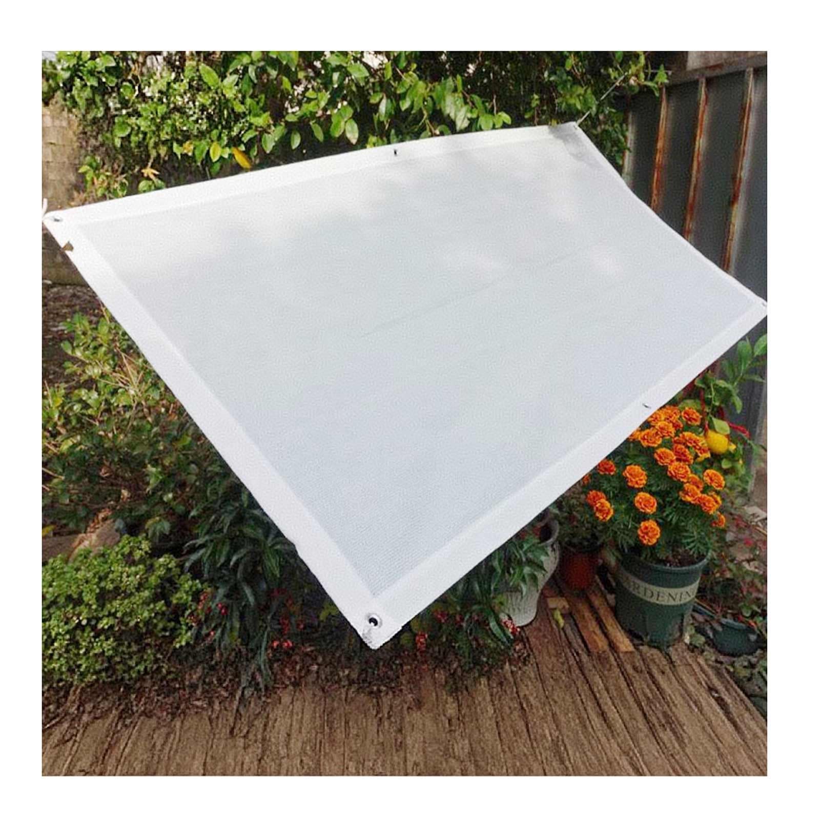 Toile d'ombrage blanche 80% pour jardin et protection thermique du chenil de votre chien