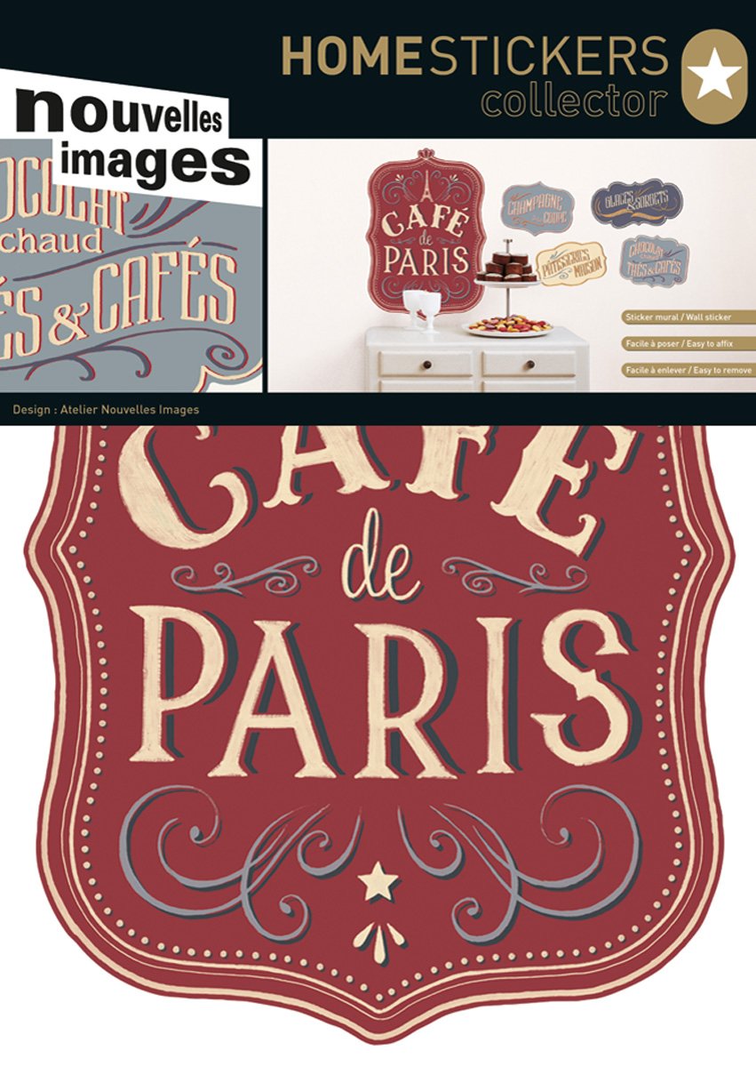 Nouvelles Images host1813 Cafe de Paris Pared Adhesivos
