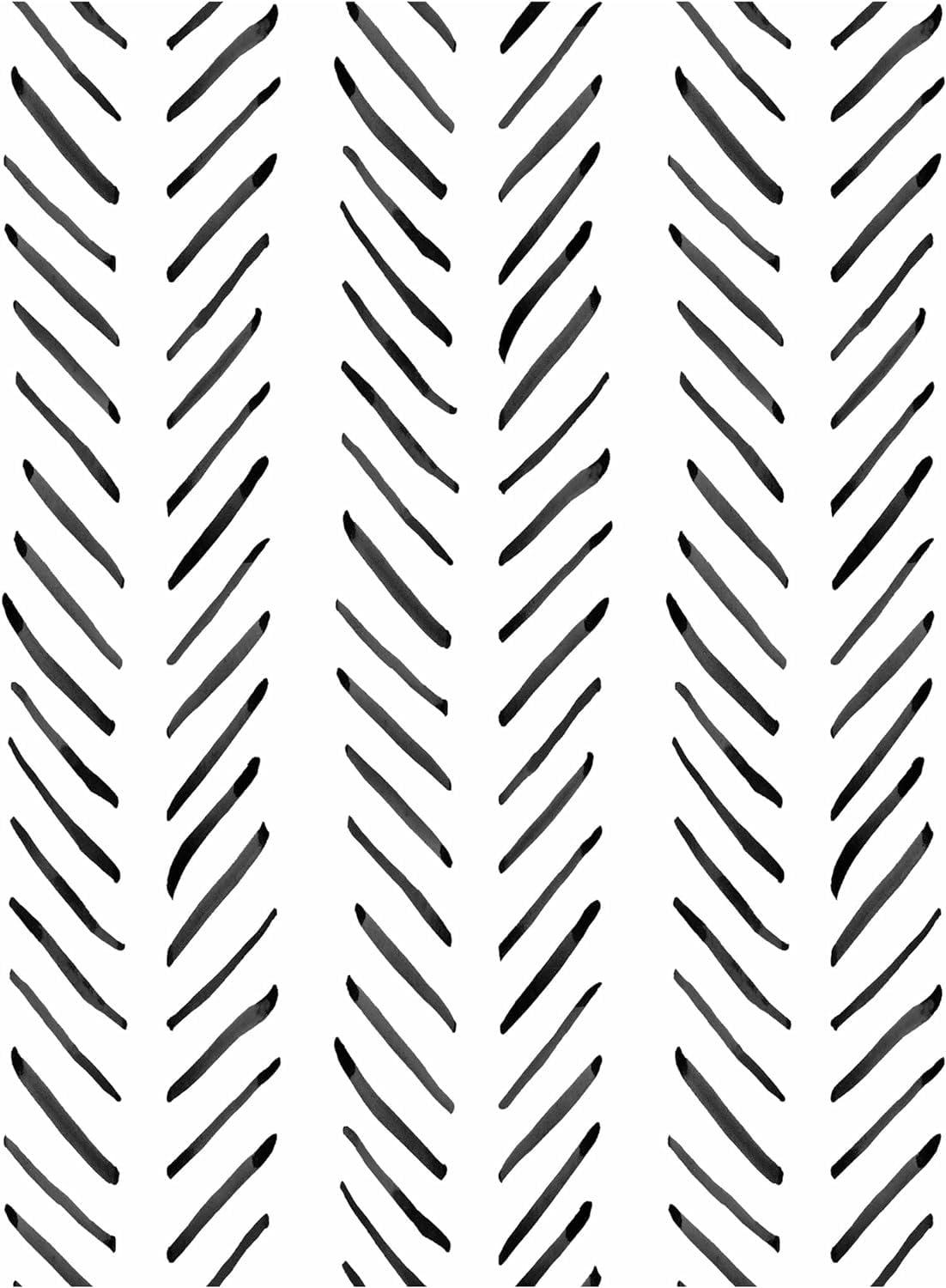 ICYEHAO Peel and Stick Wallpaper,44.5 x 500cm Stripe Self Adhesive Wallpaper Geometric Wallpaper Black White Vinyl Self Adhesive Wallpaper for Living Room Bedroom Home Decor — image 1