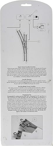 Miniatura 2 de Bachmann Industries E-Z Track 6 Single Crossover Turnout - Izquierda (1tarjeta) Escala N, Gris