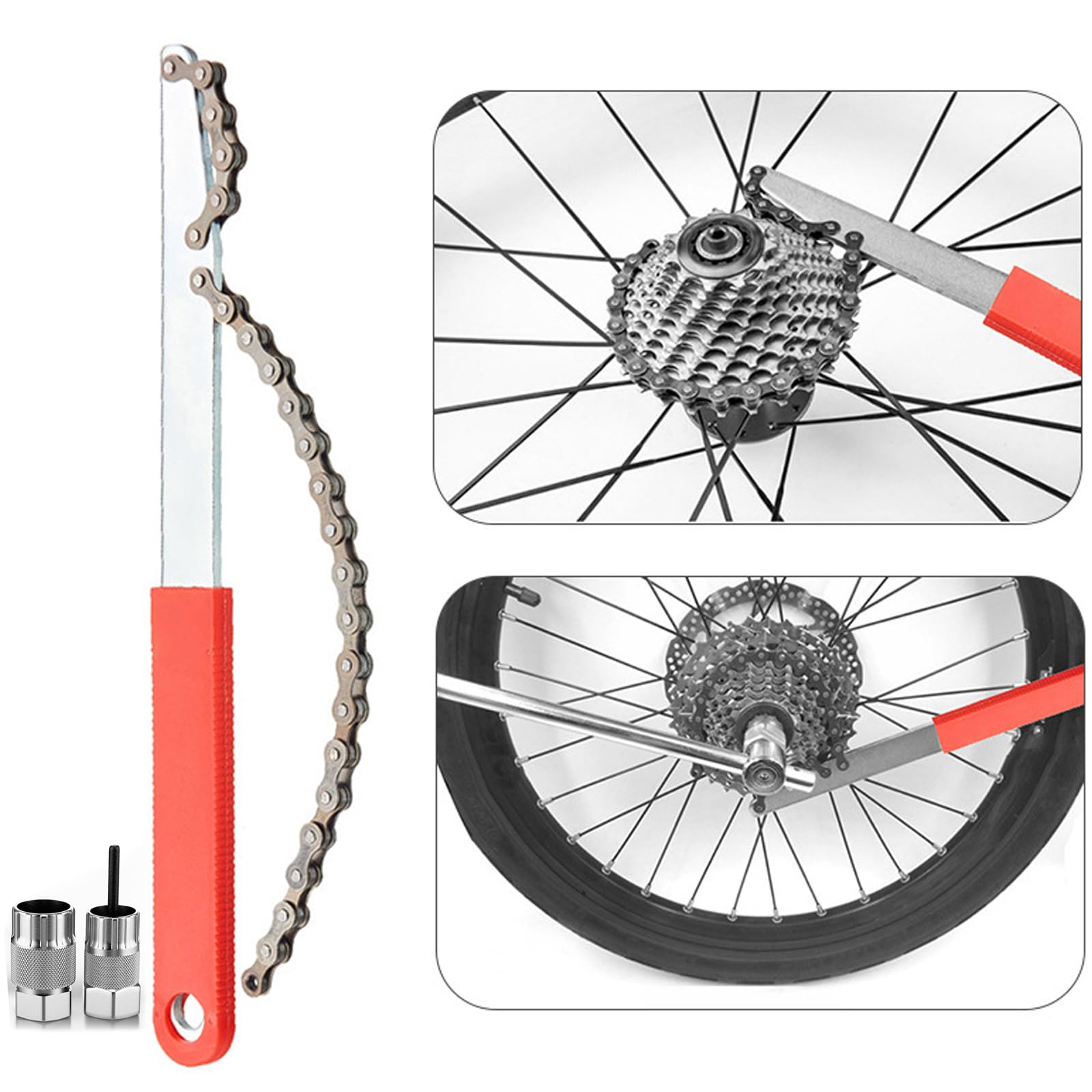 ZoneYan Outil de Maintenance pour Vélo, 5pcs Outil de Retrait de Cassette de Vélo, Kit D'outils ZoneYan Outil de Maintenance pour Vélo, 5pcs Outil de Retrait de Cassette de Vélo, Kit D'outils