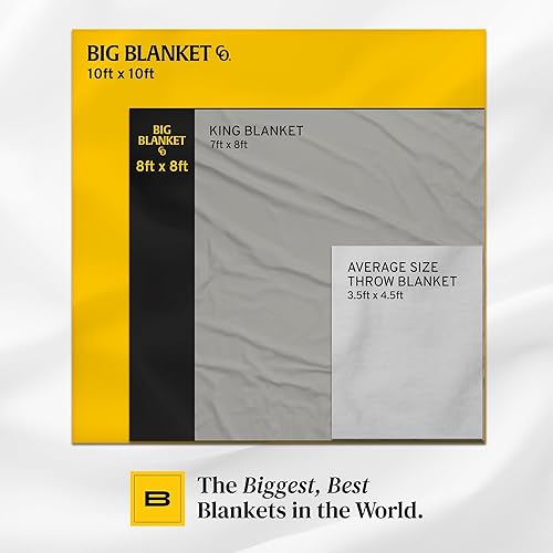 Miniatura 3 de Big Blanket Co Original Stretch Forest - Manta extra grande de 100 pies cuadrados, manta suave y gigante que se adapta a toda la familia  La manta