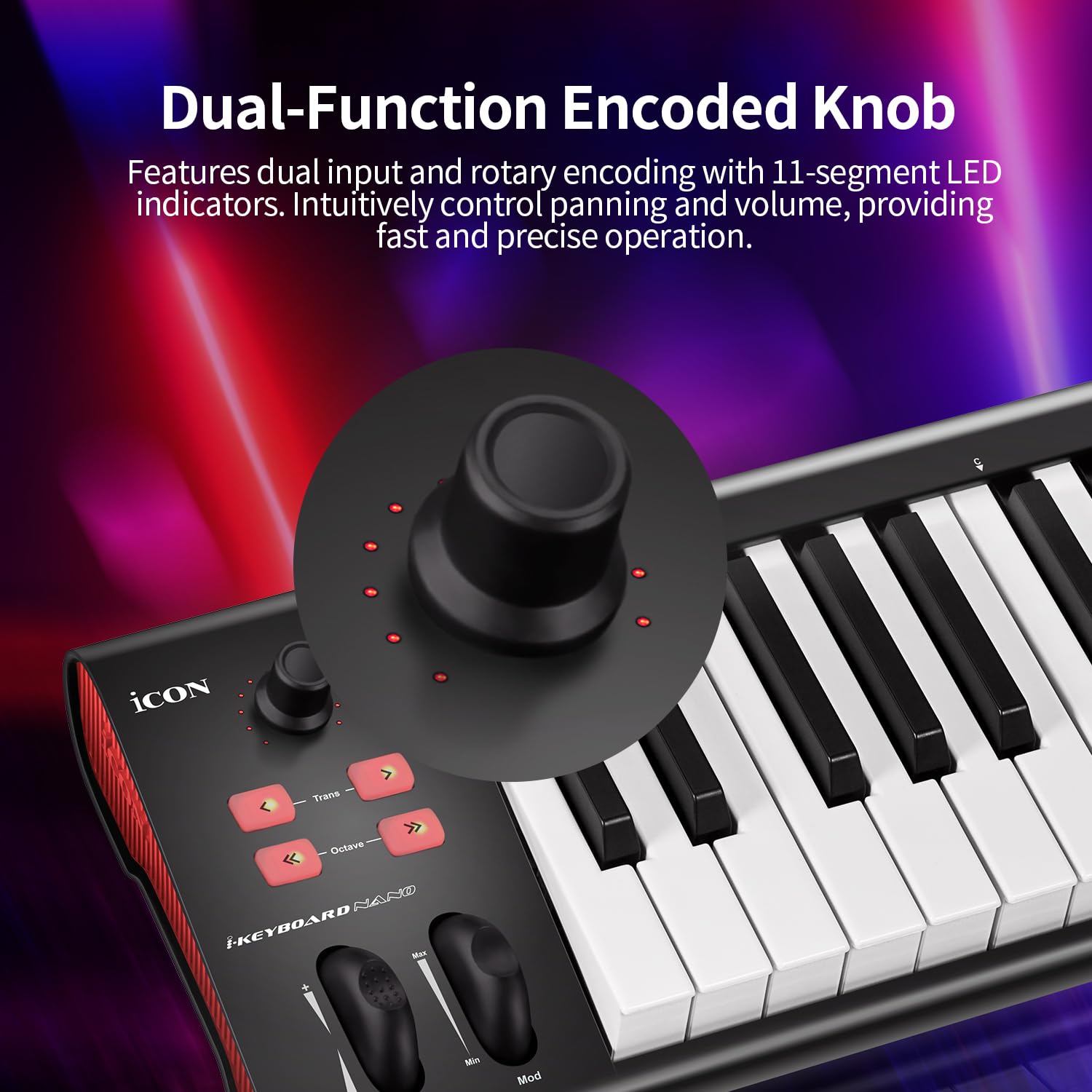 iCon - iKeyboard 5Nano - tastiera MIDI a 49 tasti