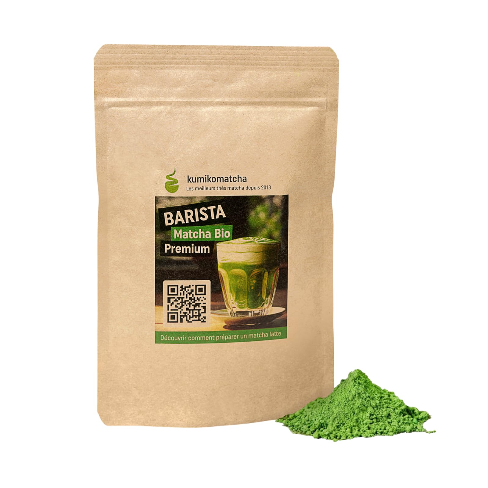 Kumiko Matcha Thé Barista Premium du Japon 200g pour Latte - Certifié Bio
