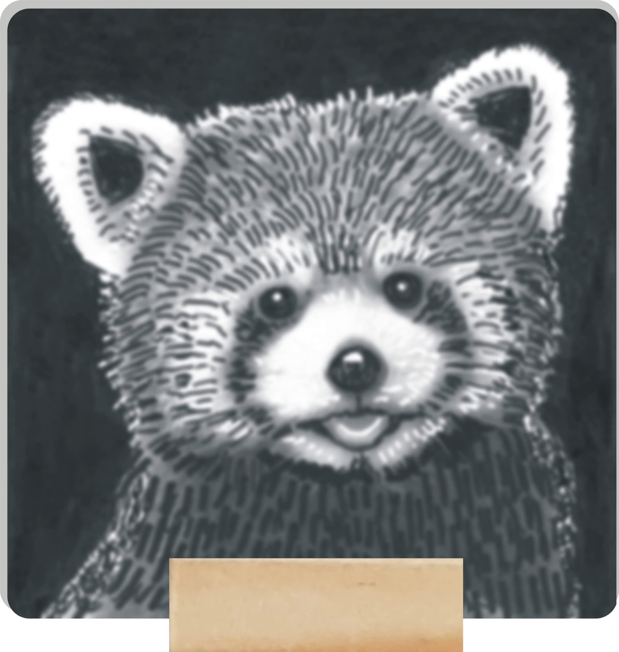 Red Panda Mini Ceramic Tile Art - Good Luck Keepsake Gift