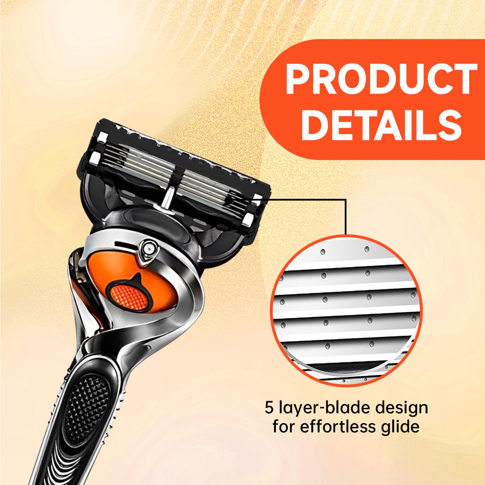 Lamette da uomo ProGlide per rasoio bagnato, 24 lame di ricambio per rasoi bagnati, pacchetti convenienza da 5 lame Fusion, lamette da barba Pro Glide
