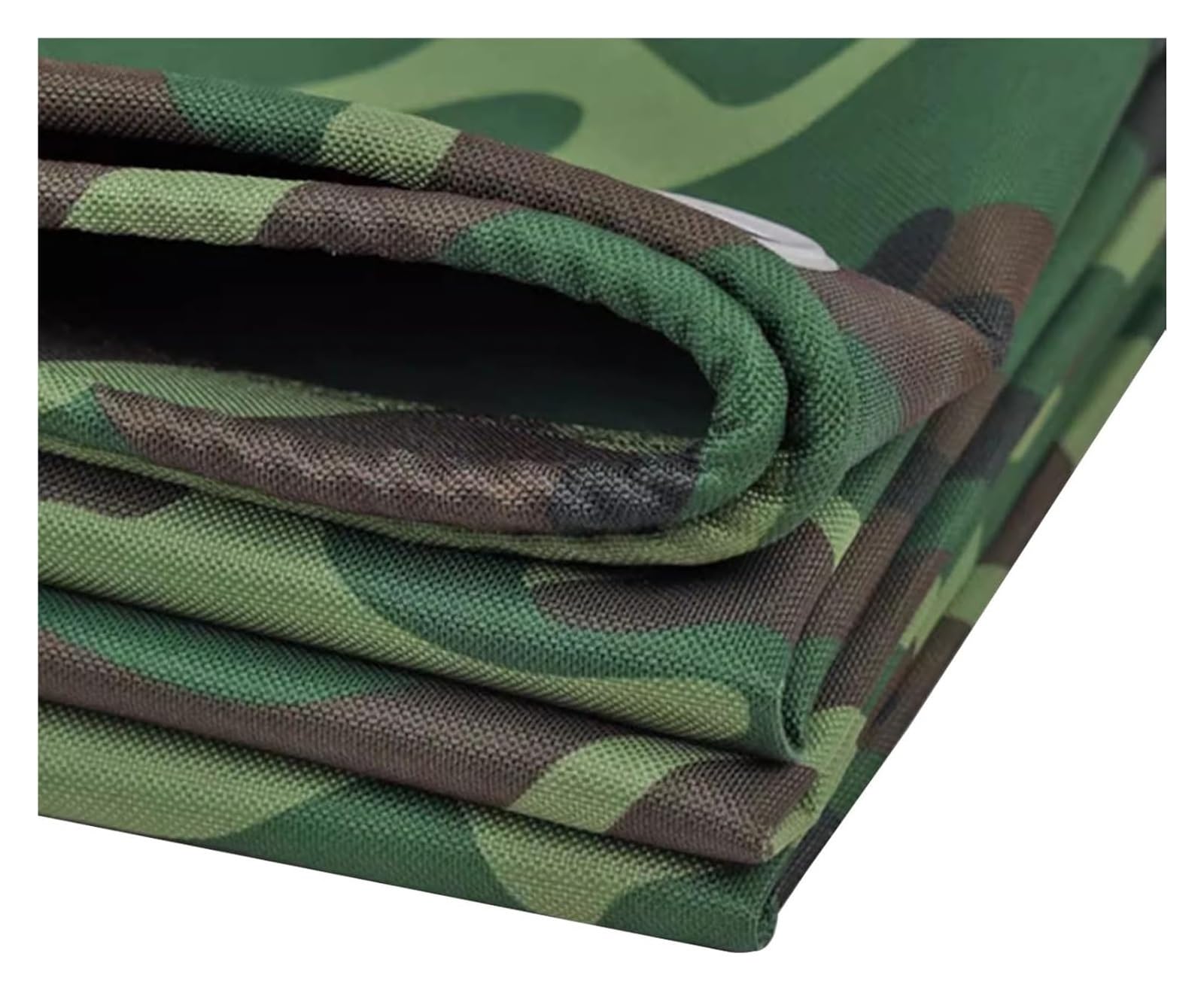 Heavy Duty Waterproof Cover Tarp, Tarpaulin Green Camouflage Multiple Sizes Canvas with Grommets(1.5x1.5m)