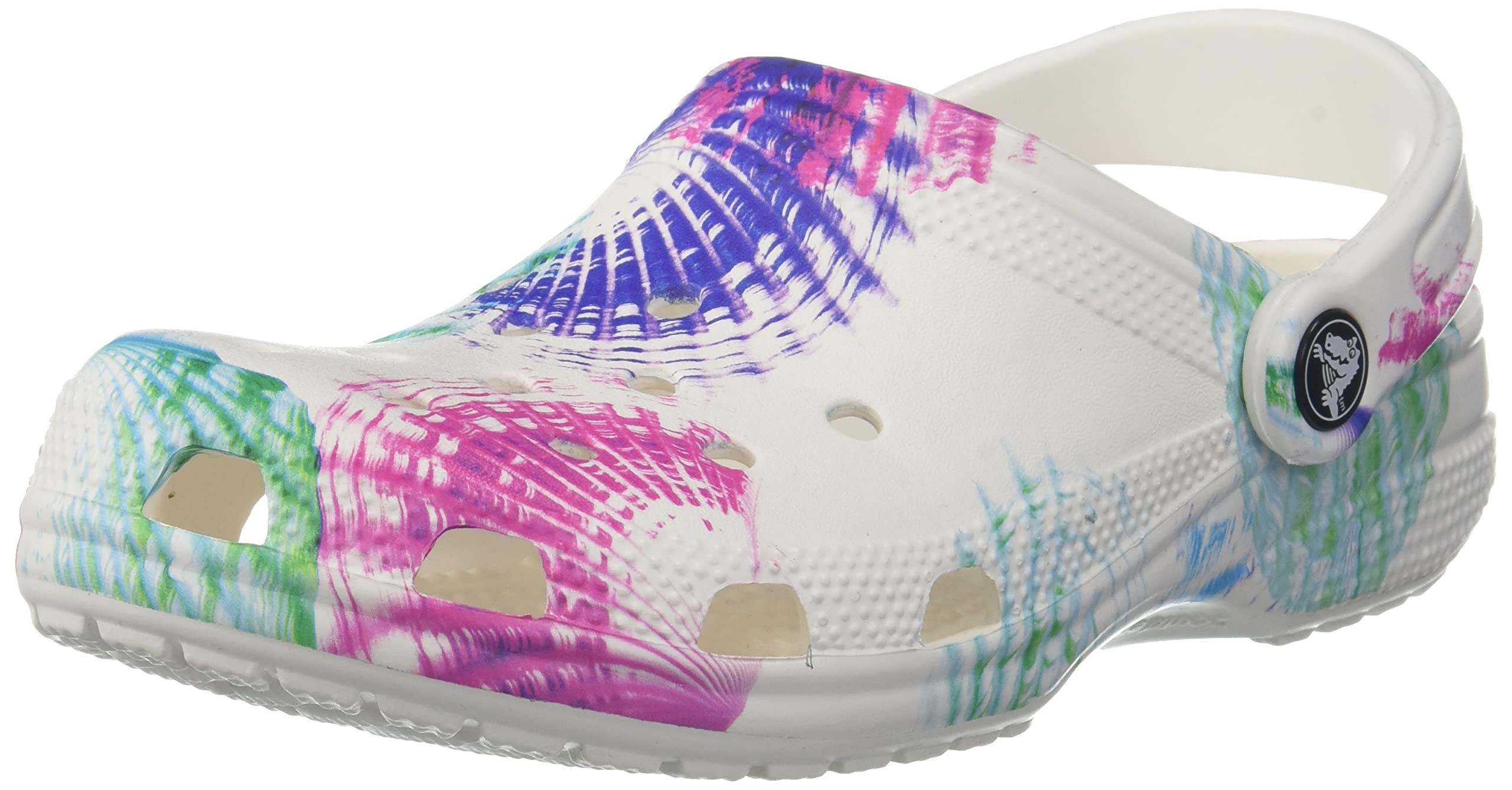 Crocs Unisex Adult Classic Cyber Beach Clog MLTI/WHI Multi/White (207858-928) (B09GHFKTGH) Amazon Price History, Amazon Price Tracker