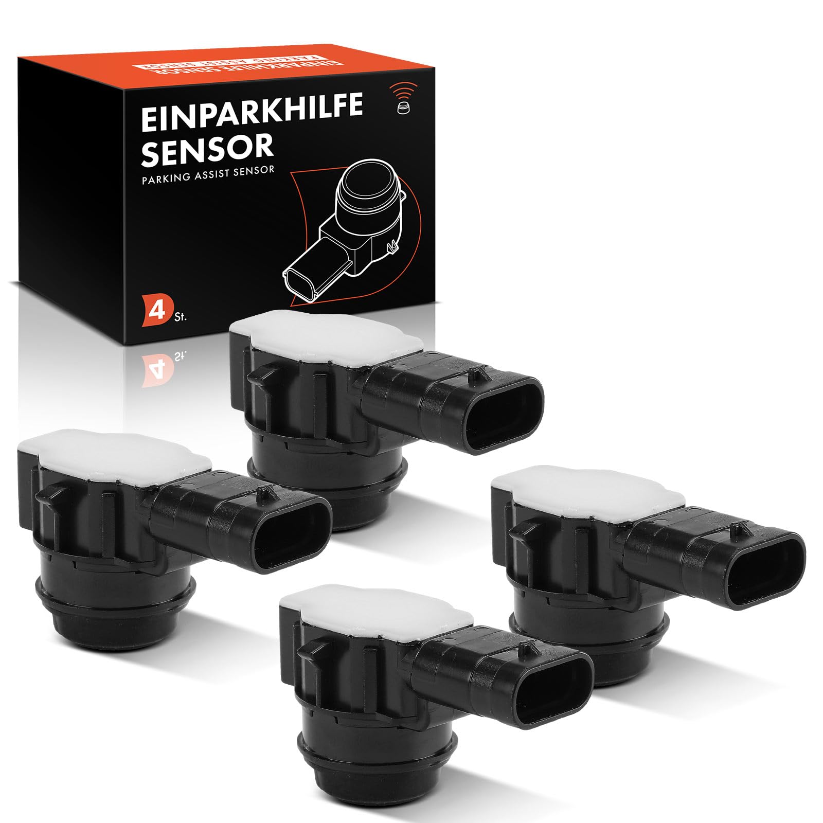 Frankberg 4x Sensore di Parcheggio PDC Anteriore Posteriore Compatibile con Compass M6 M7 MP MV 2.0L 2016-2025 Renegade SUV B1 BU BV 2.0L 2015-2025 Replace# 52112205AA