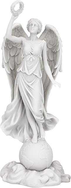 Design Toscano Angel of Peace Bonded Natural Marble Statue