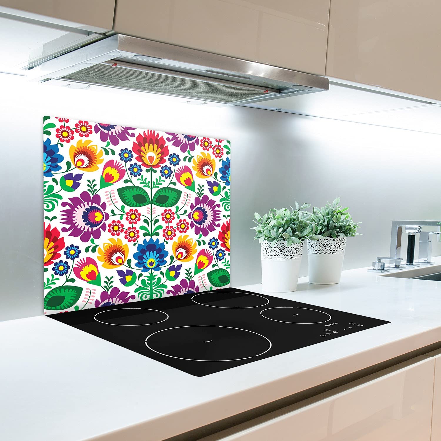 TULUP PLANCHE DE Cuisine En Verre 80x52 - Carte Du Monde En
