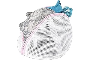 Whitmor White Mesh Bra Wash Bag