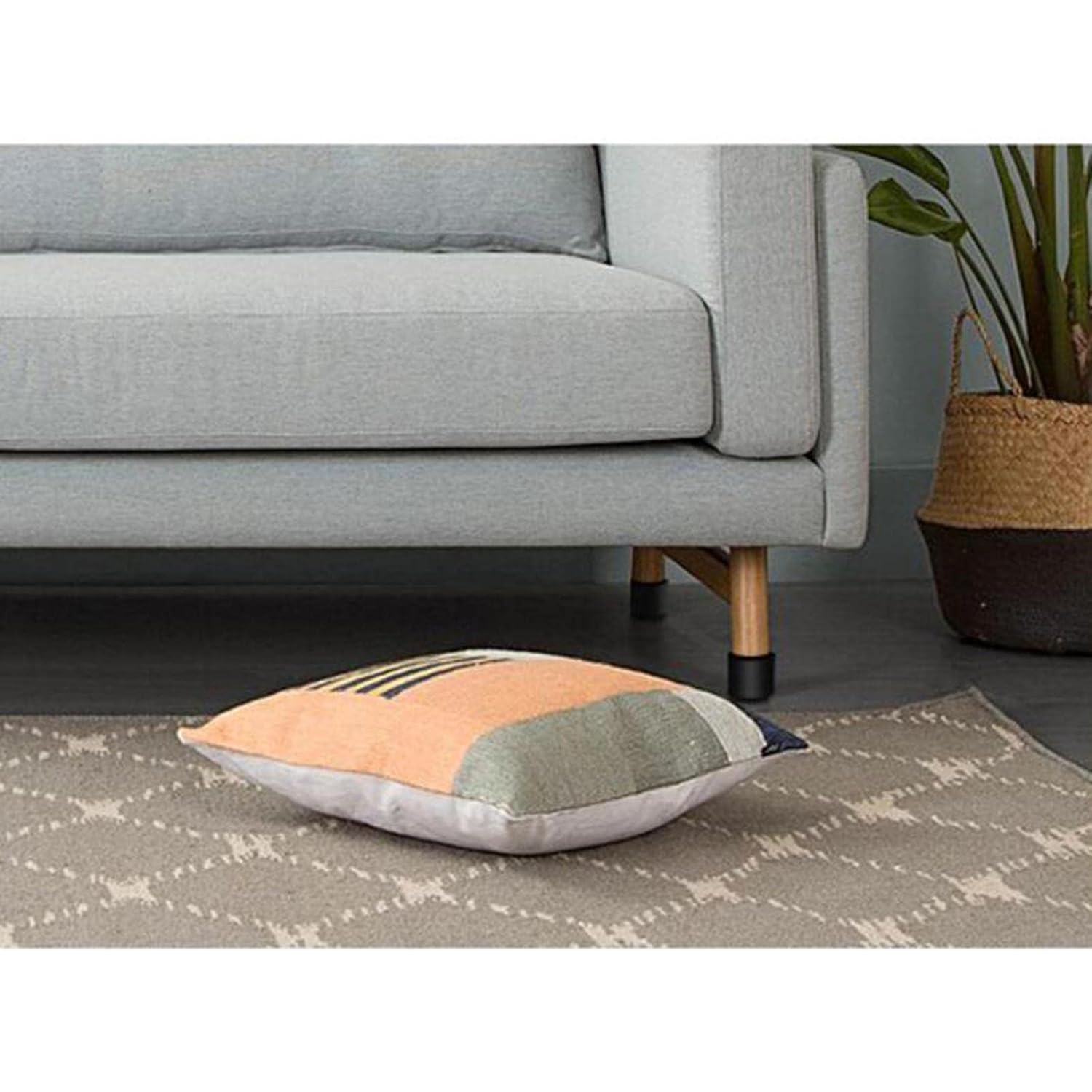 Losa 4 Pieces Bed Risers Table Sofa Feet Protector Under Bed Storage Space Saving Black 60x32mm Losa 4 Pieces Bed Risers Table Sofa Feet Protector Under Bed Storage Space Saving Black 60x32mm