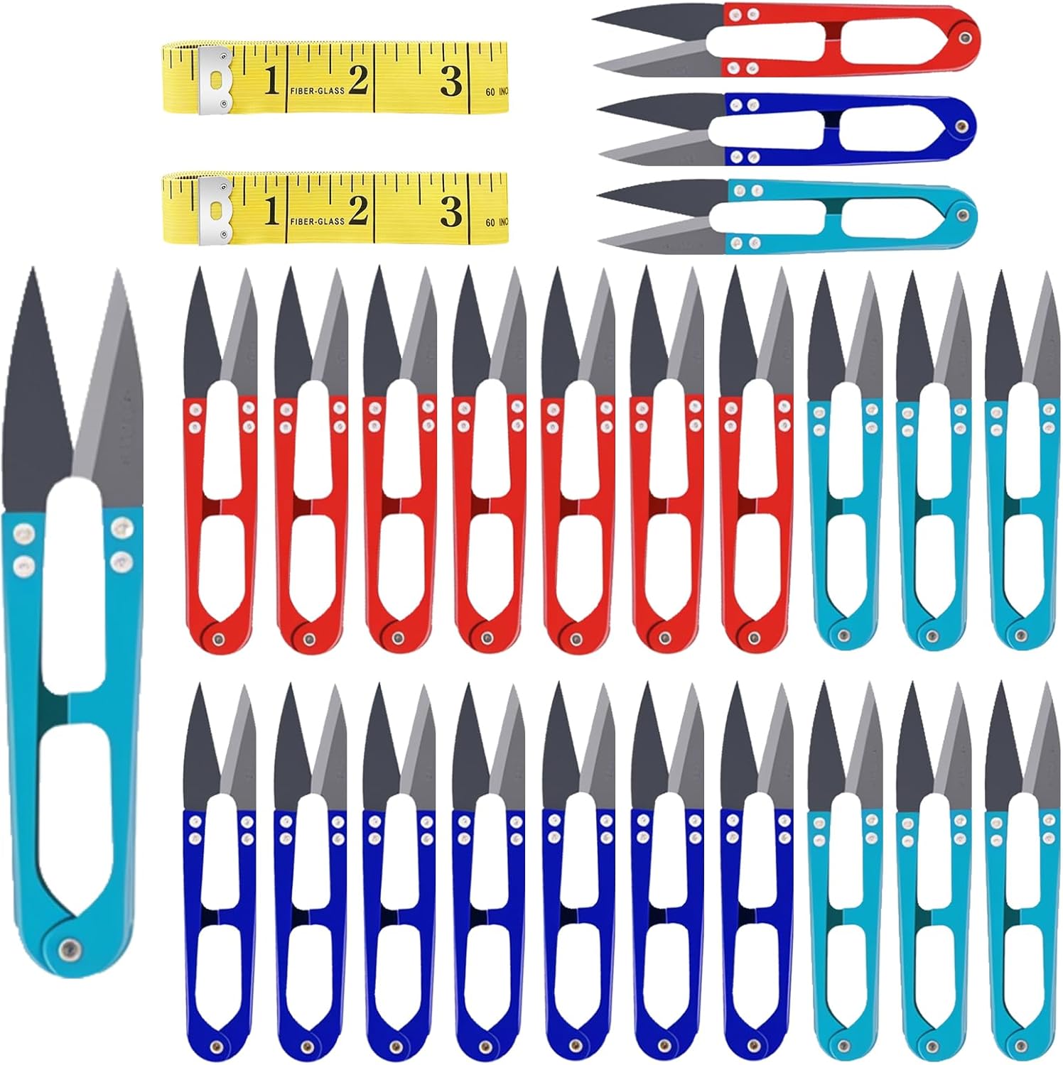 UCEC 4.2 Inch Thread Snips, Crochet Small Sewing Scissors Yarn Scissor Small Mini Scissors Thread Cutter Thread Snips for Sewing Embroidery Knitting, 12 Pack
