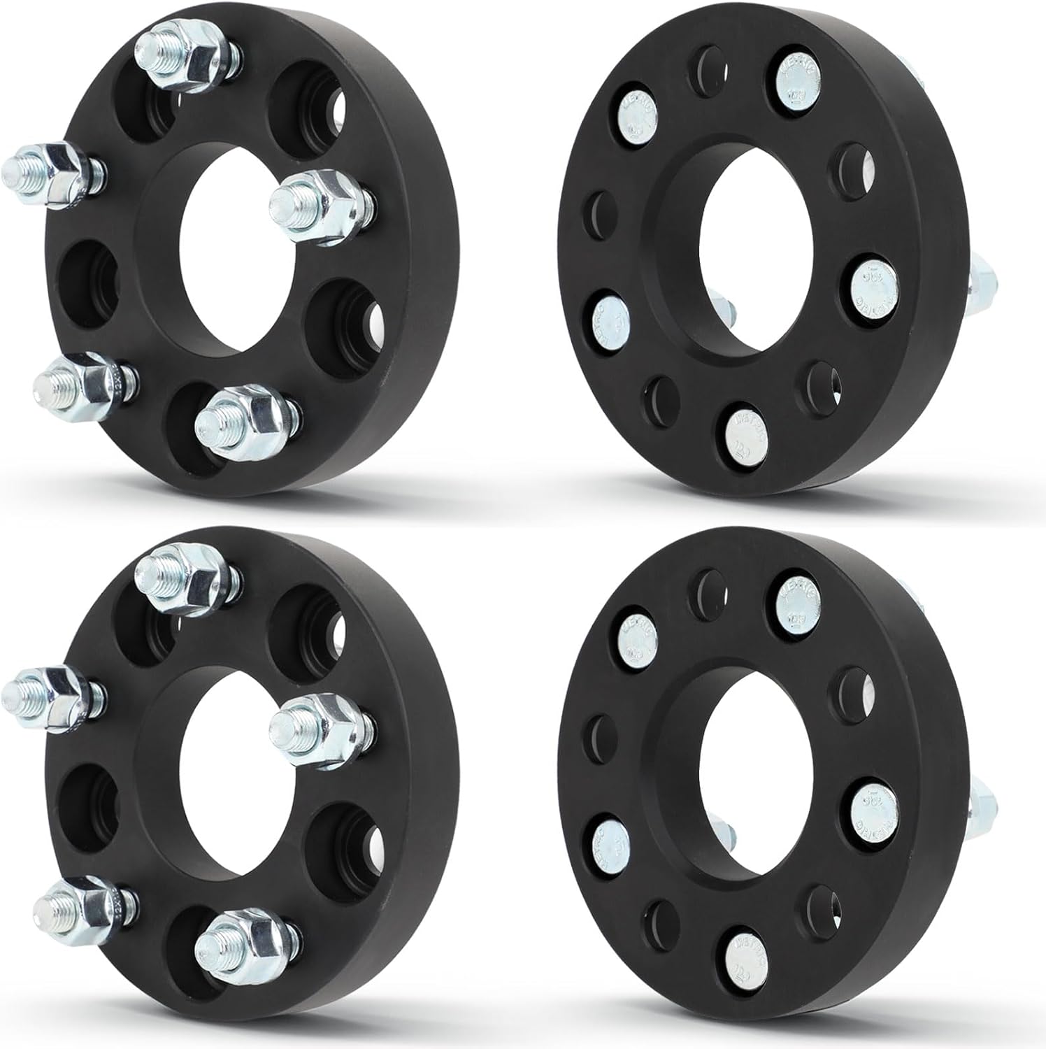 OCPTY 4Pcs Wheel Spacers 5x110 to 5x114.3 Wheel Adapters 25mm Thread 12x1.5 Center Bore 65.1mm for Chevrolet Cobalt HHR for Pontiac G5 G6
