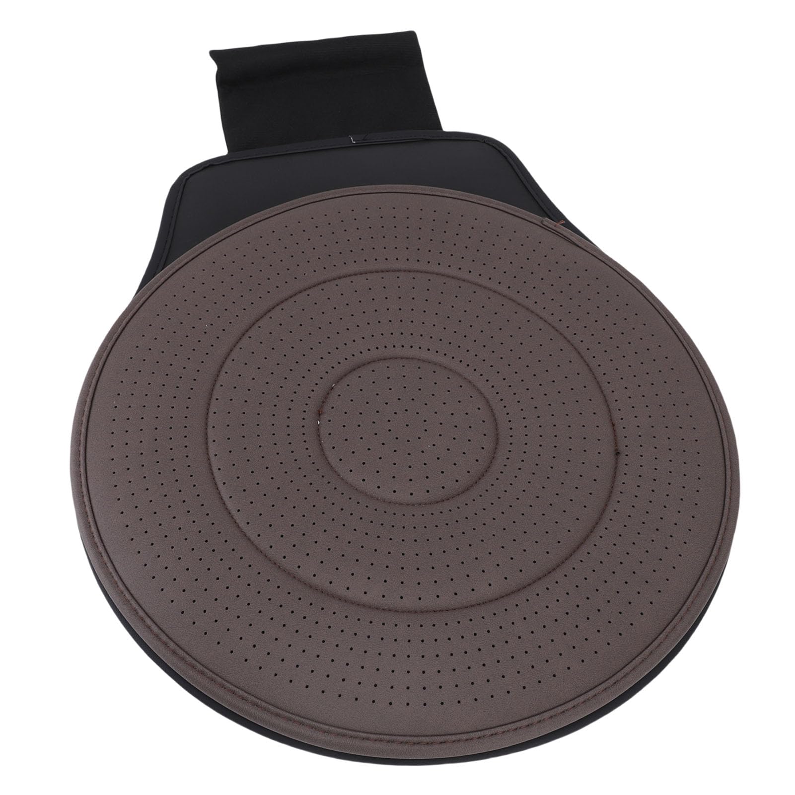 Fabater Cuscino Girevole per Auto, Girevole a 360 Gradi, Morbido e Traspirante, per SUV, Camion, Auto, Materiale PU per Tutte le Stagioni, Design Ergonomico Guida Confortevole (Caffè)