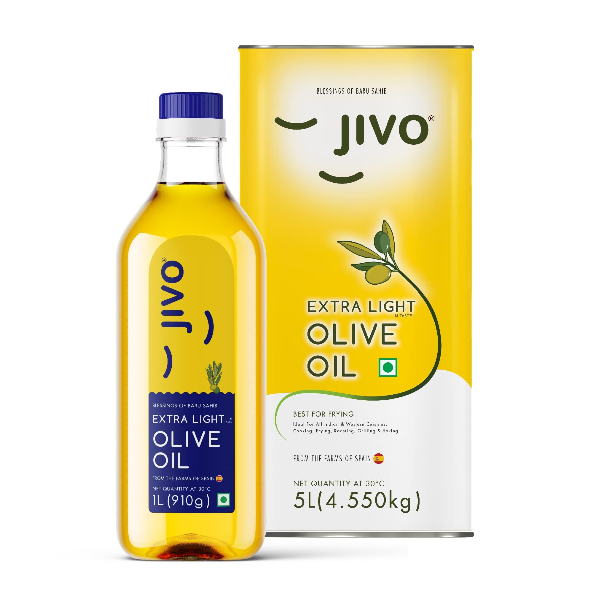 Jivo Extra Light Daily Cooking Olive Oil 5 LTR (Tin) + 1 LTR (Pet Bottle) | | Recommendable for Roasting, Frying, Baking All type of Cuisines| Low Saturated Fat, Low Saturated Fat (Pack of 2) (B092JKPCGP) Amazon Price History, Amazon Price Tracker
