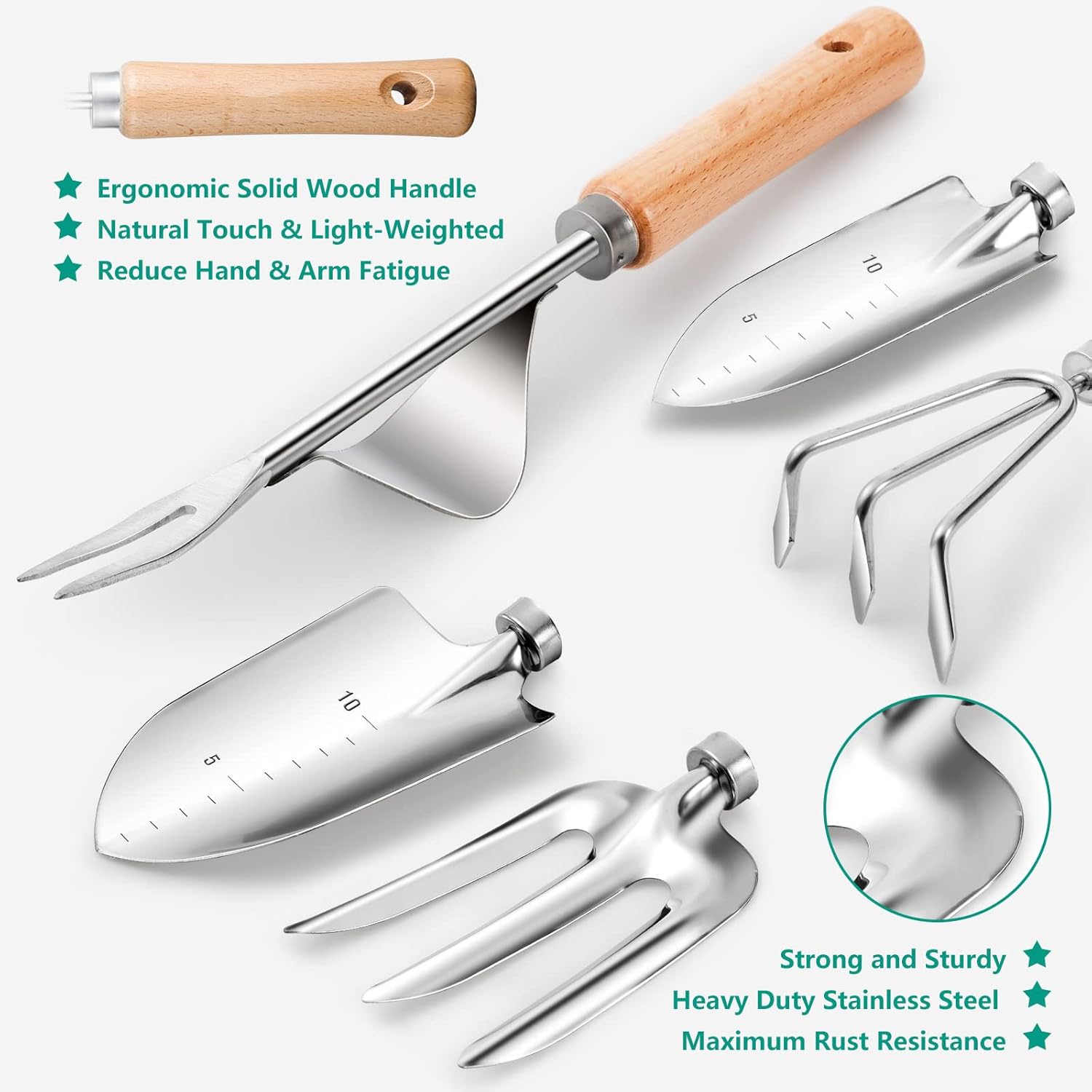Grenebo Heavy Duty Garden Tools Set - Image 5