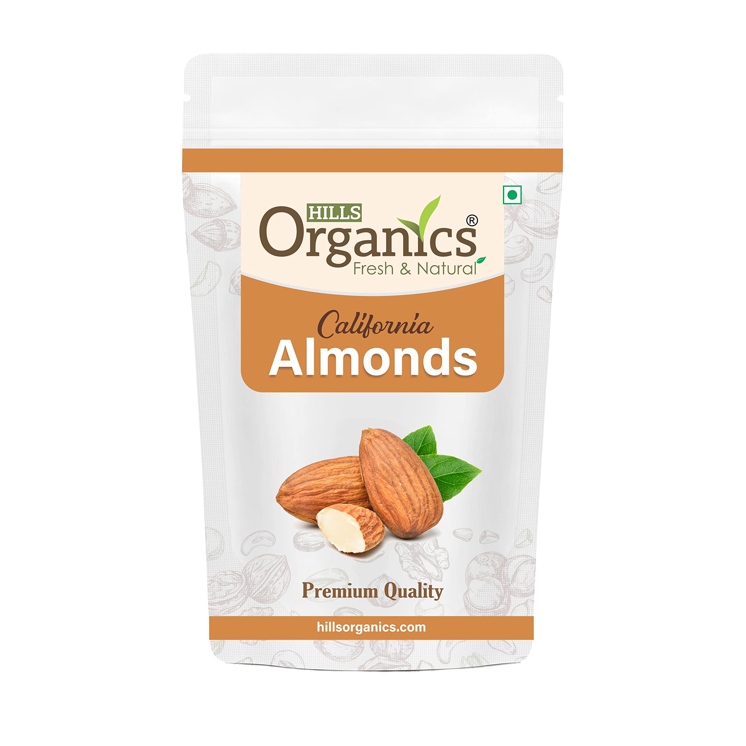 HILLS ORGANICS Premium California Almonds 1 kg | Natural Badam Giri | High in Fiber & Boost Immunity | Real Nuts | Whole Natural Badam Kernels Gluten Free-image-34