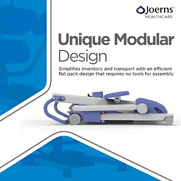 Joerns Hoyer UP Sit to Stand Manual Patient Lift | Ultra Compact, Portable Packable Stand Aid | Safe Working Load 440 Lbs. | Adjustable Base