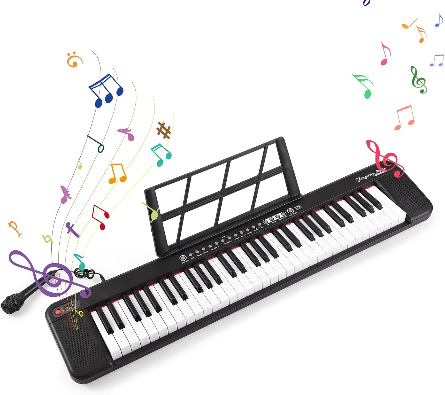 61鍵電子キーボード タッチ式ピアノキーボード Amazon | Donner 電子