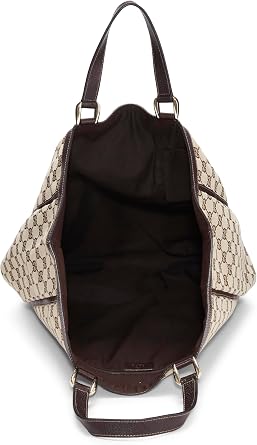 Pre-loved Original GG Canvas D-Ring Abbey Vertical Tote, Brown