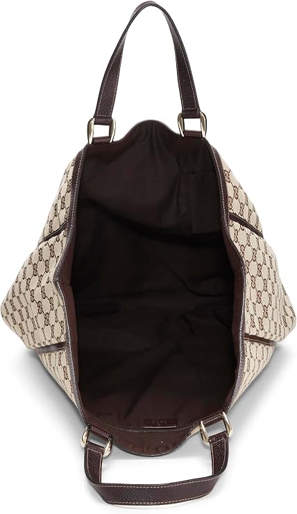 Pre-loved Original GG Canvas D-Ring Abbey Vertical Tote, Brown