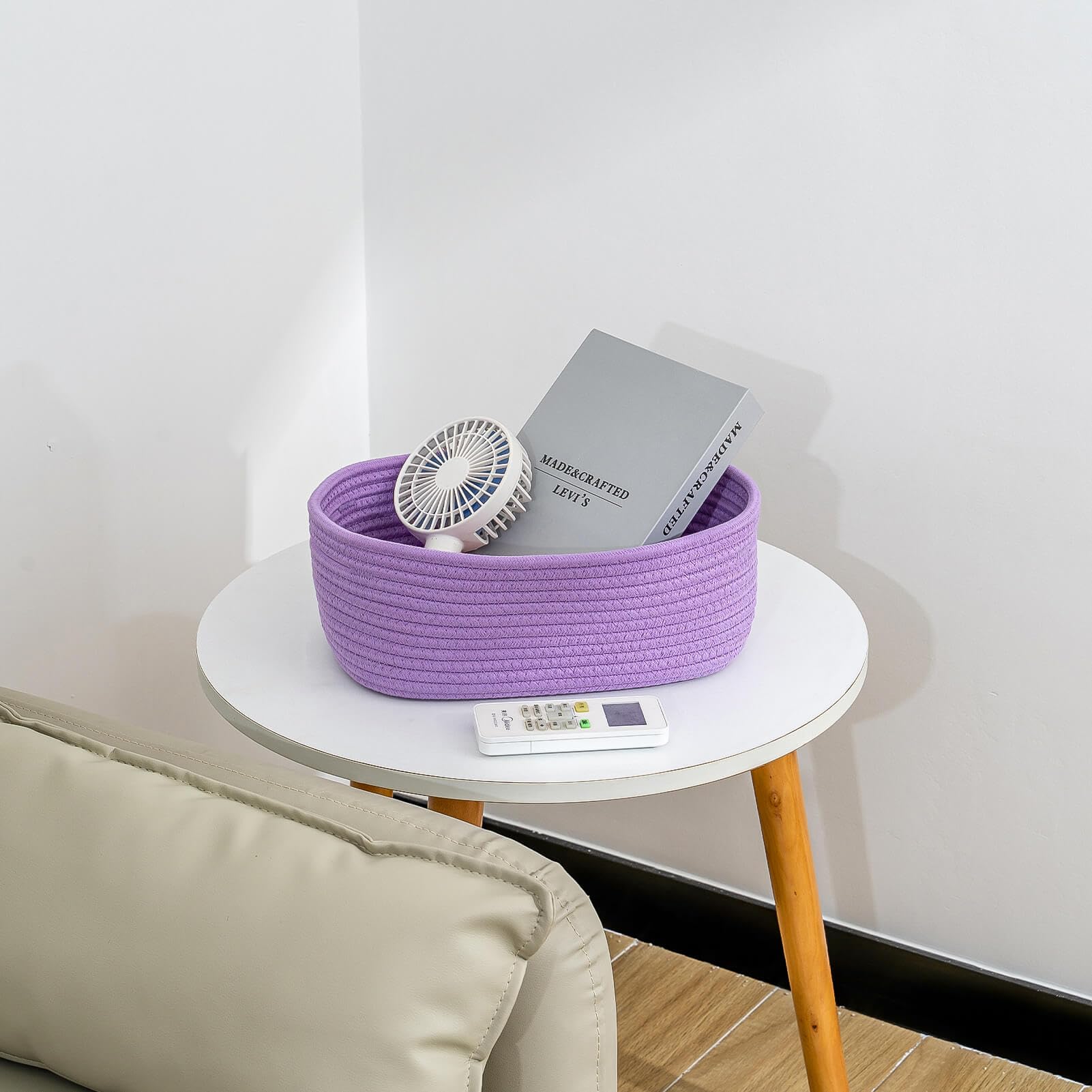 CubesLand Cestino portaoggetti a forma di cubo per neonata piccola cesta portaoggetti viola per giocattoli per cani cesti portaoggetti tessuti per scaffali