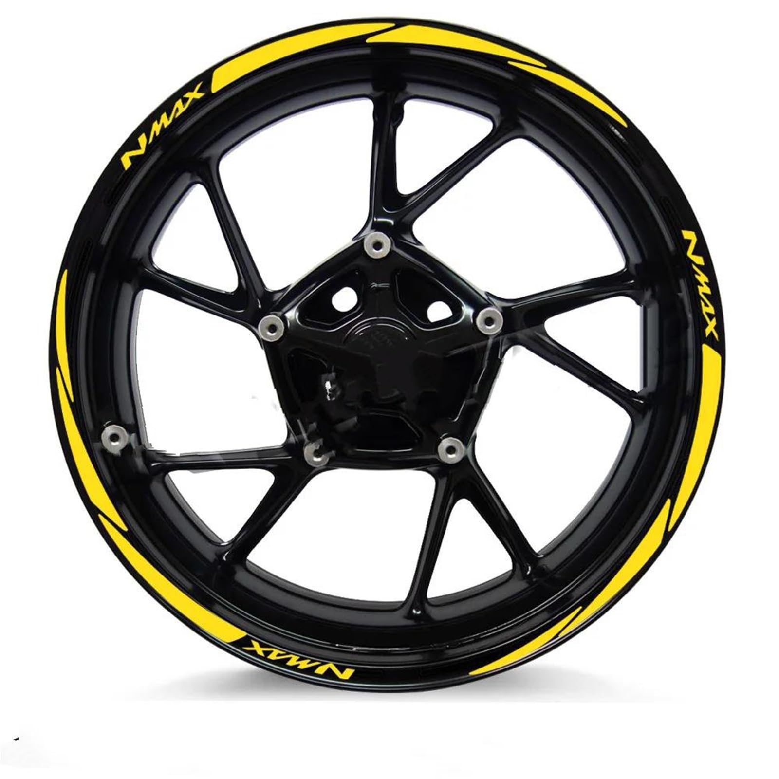 Hjkdsz Style 9 Motorcycle Stickers Reflective Wheel Rim For Nmax 125 155 160 Nmax155 Nmax160 Nmax125(Style 9)